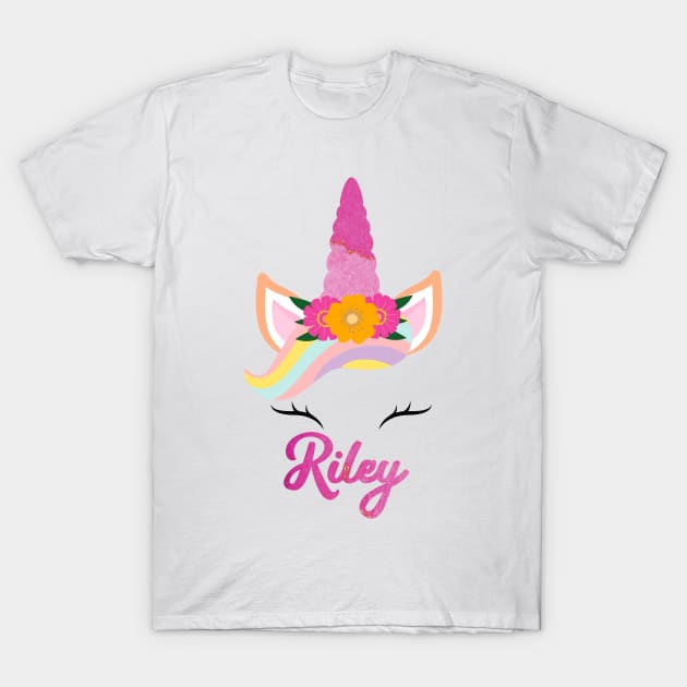 Name riley unicorn lover T-Shirt by Gaming champion